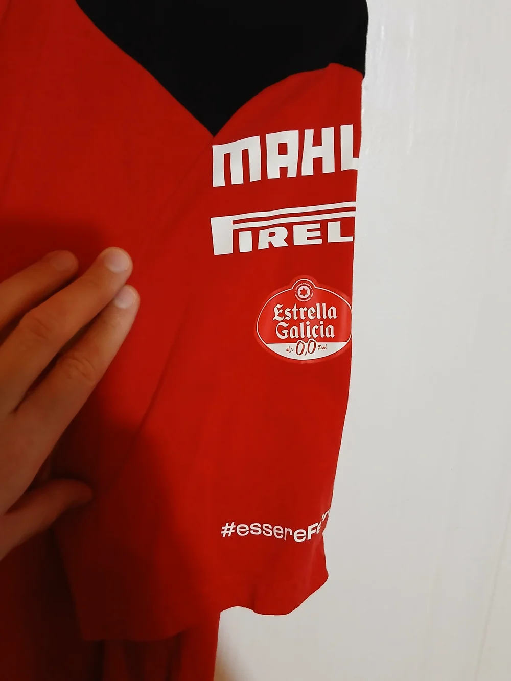 Puma Red and Black Ferrari Team Short Sleeve Shirt - Picture 4 of 10